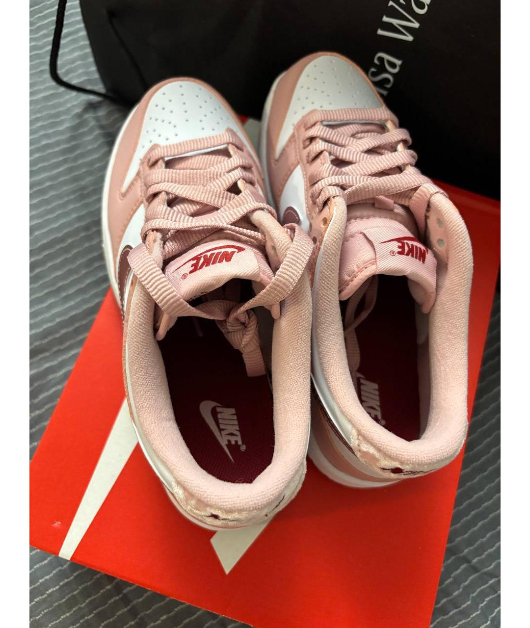 NIKE Розовые кожаные кеды, фото 7