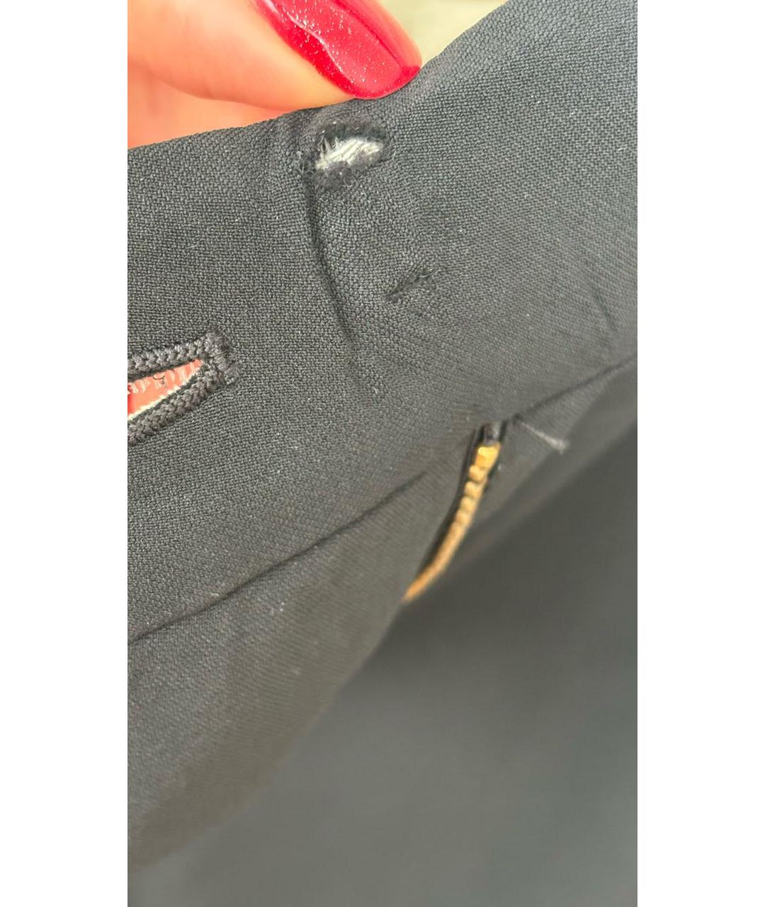 CELINE Черные ацетатные брюки узкие, фото 8