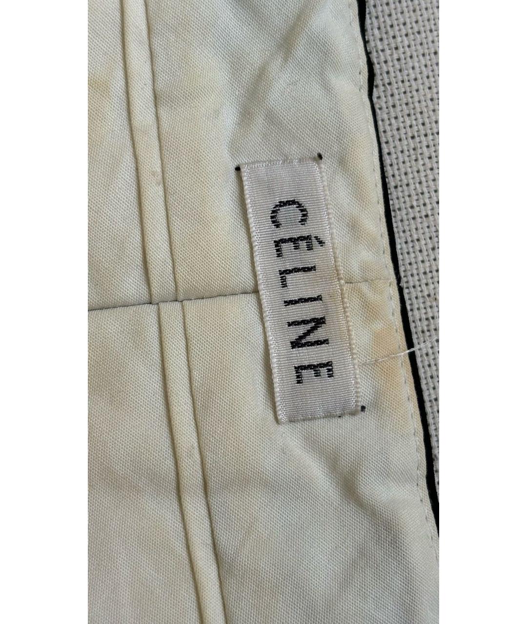 CELINE Черные ацетатные брюки узкие, фото 3