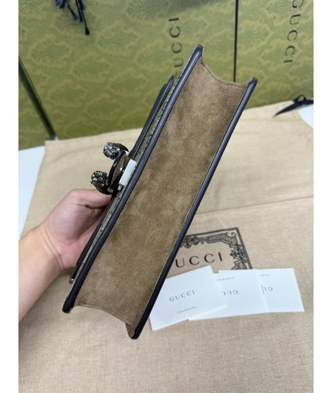 GUCCI Бежевая деним сумка тоут, фото 4