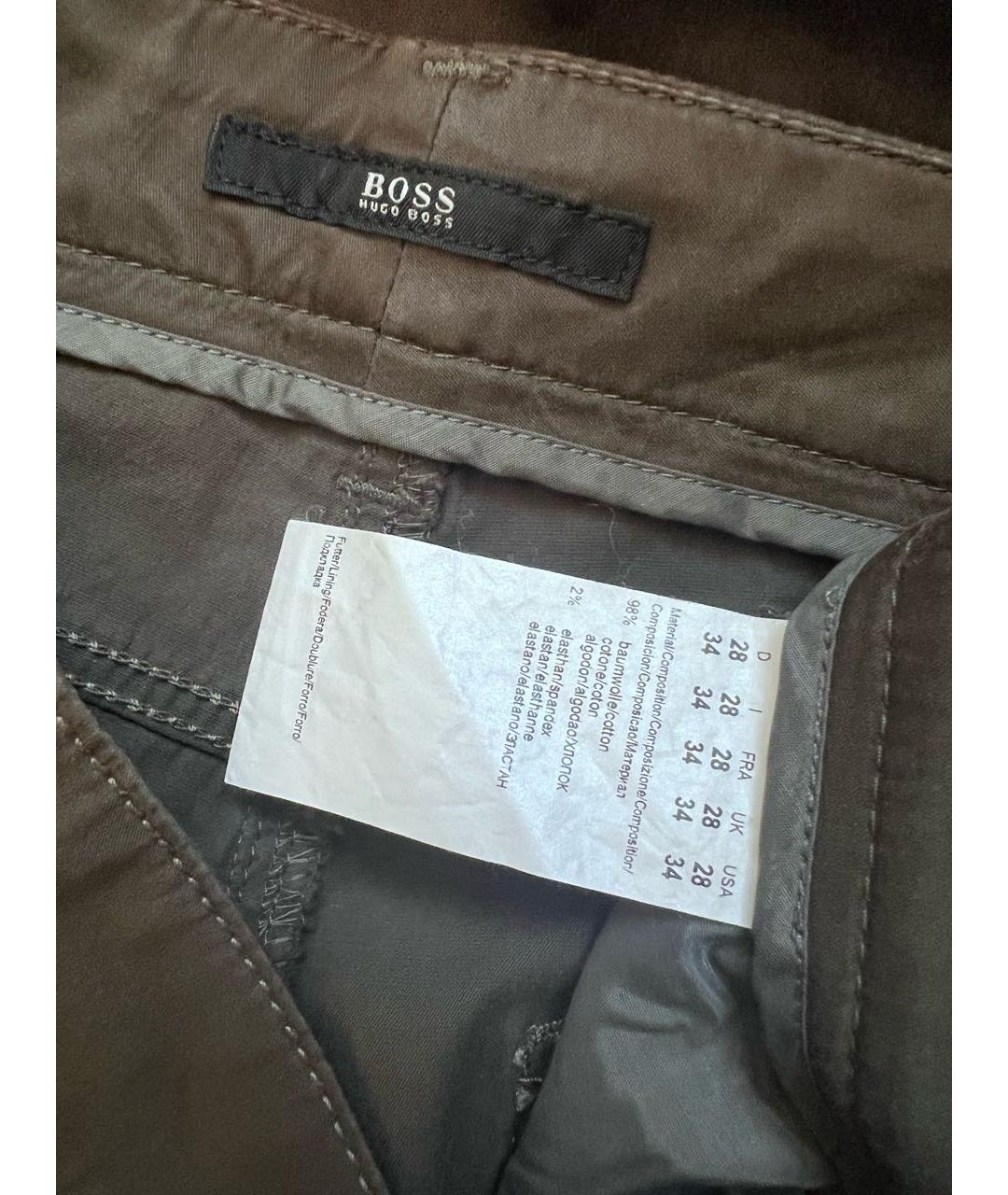 HUGO BOSS Хаки прямые джинсы, фото 3