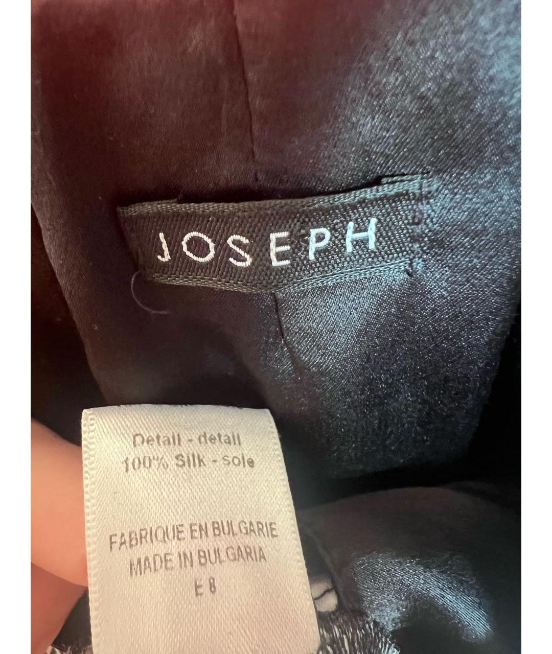 JOSEPH Черное шелковое повседневное платье, фото 4