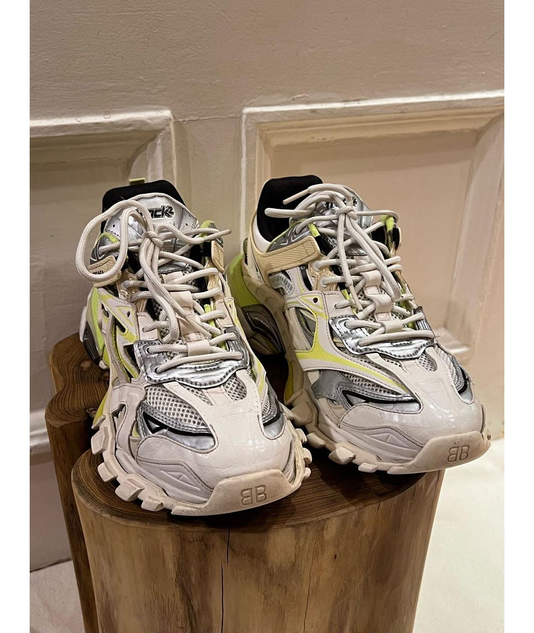 BALENCIAGA Белые низкие кроссовки / кеды, фото 2