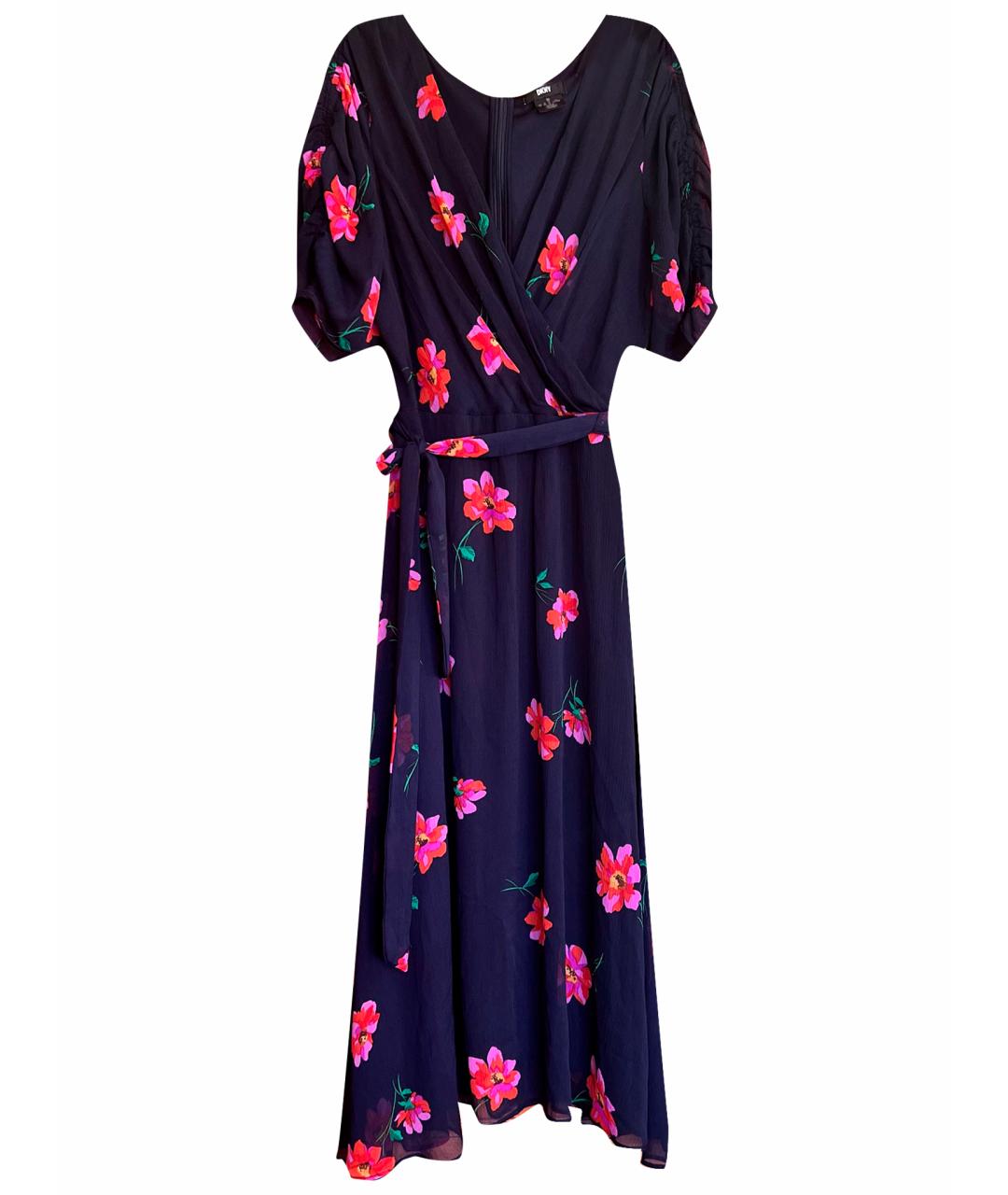 DKNY Темно-синее повседневное платье, фото 1