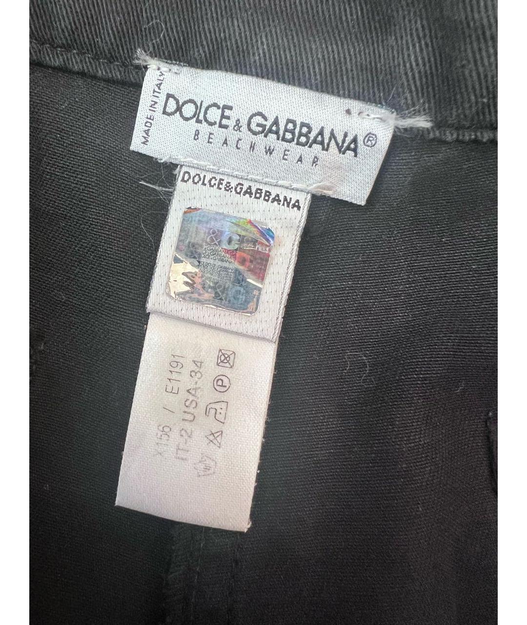 DOLCE&GABBANA Черные шорты, фото 3