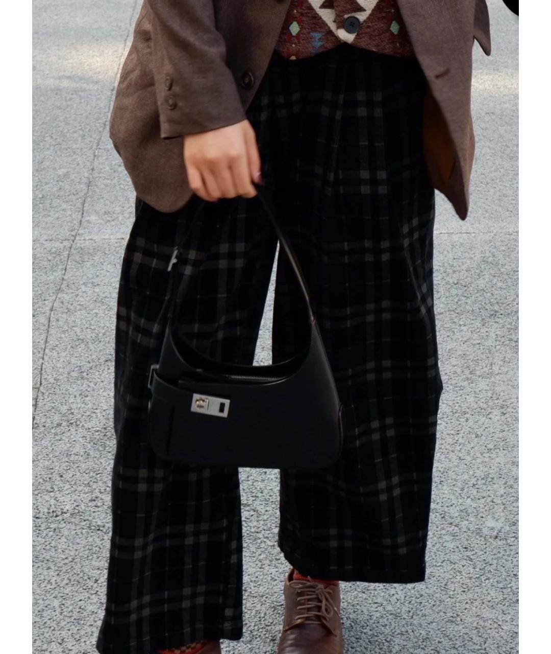FERRAGAMO Черная кожаная сумка тоут, фото 8