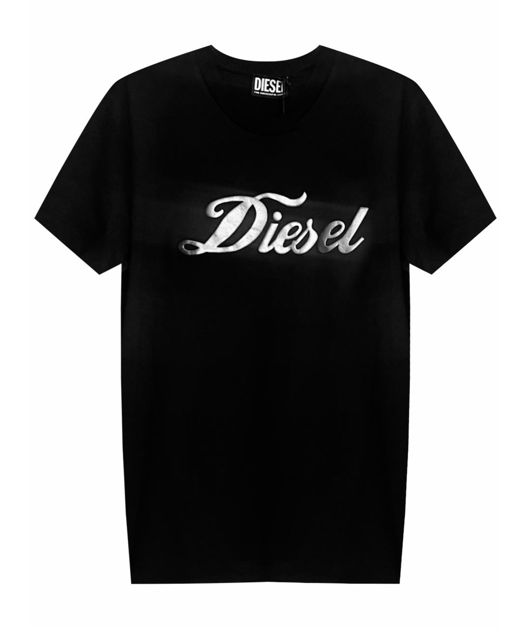 DIESEL Черная хлопковая футболка, фото 1