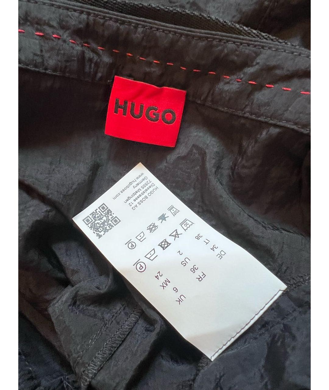 HUGO BOSS Черная юбка мини, фото 3
