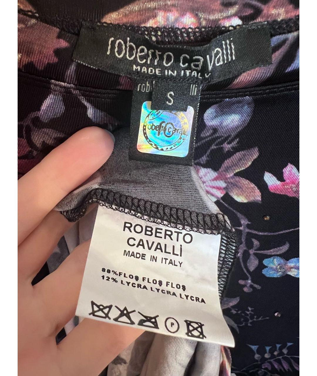 ROBERTO CAVALLI Черное повседневное платье, фото 3