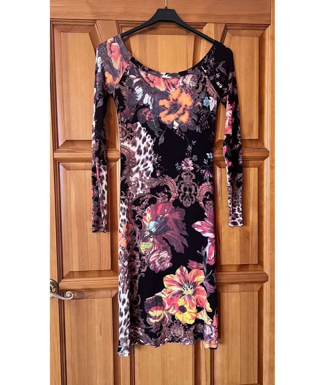 ROBERTO CAVALLI Черное повседневное платье, фото 2