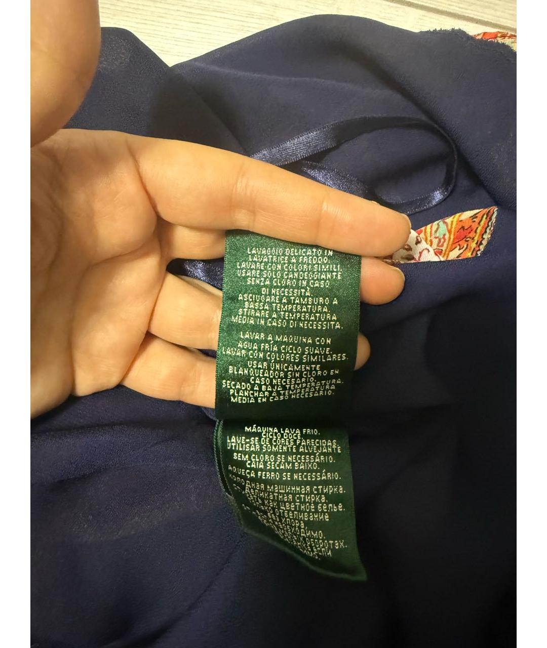 RALPH LAUREN Оранжевая полиэстеровая юбка мини, фото 7