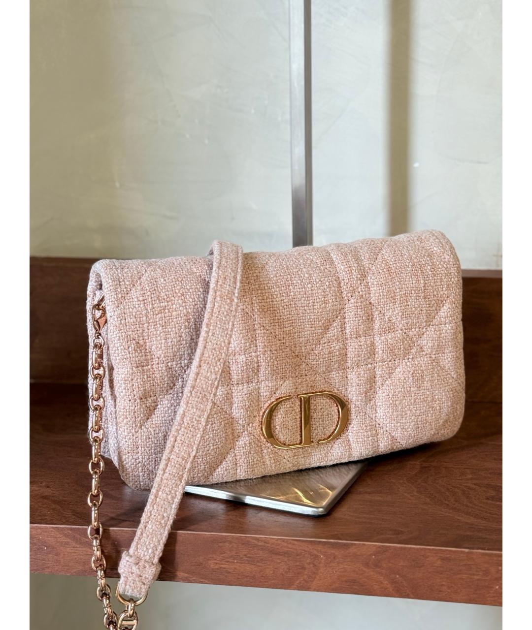 CHRISTIAN DIOR Розовая сумка через плечо, фото 5
