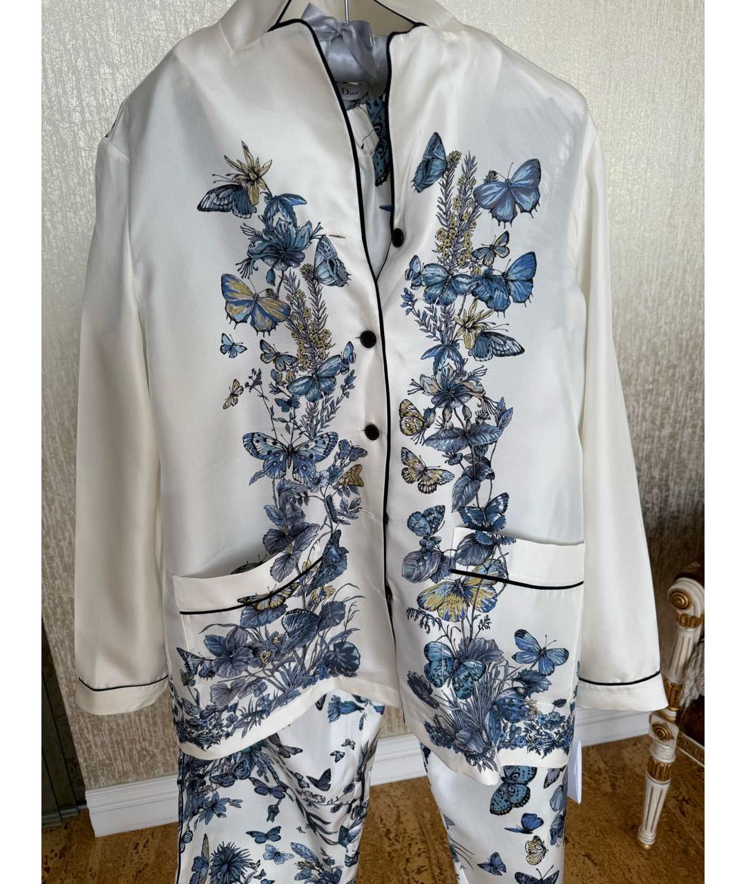CHRISTIAN DIOR Мульти шелковый костюм с брюками, фото 6
