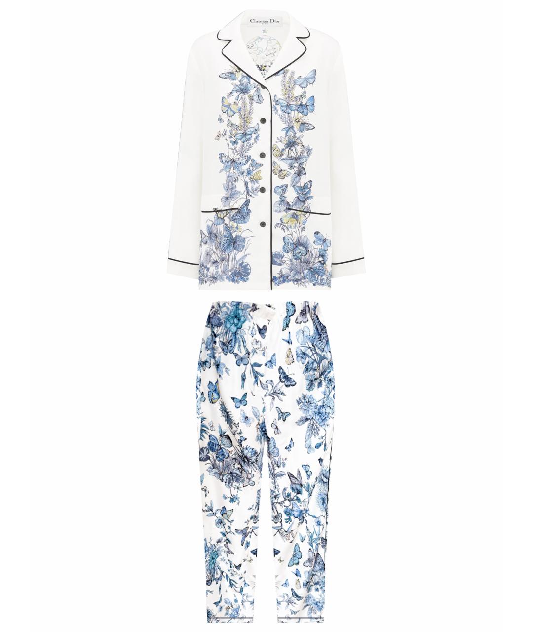 CHRISTIAN DIOR Мульти шелковый костюм с брюками, фото 1