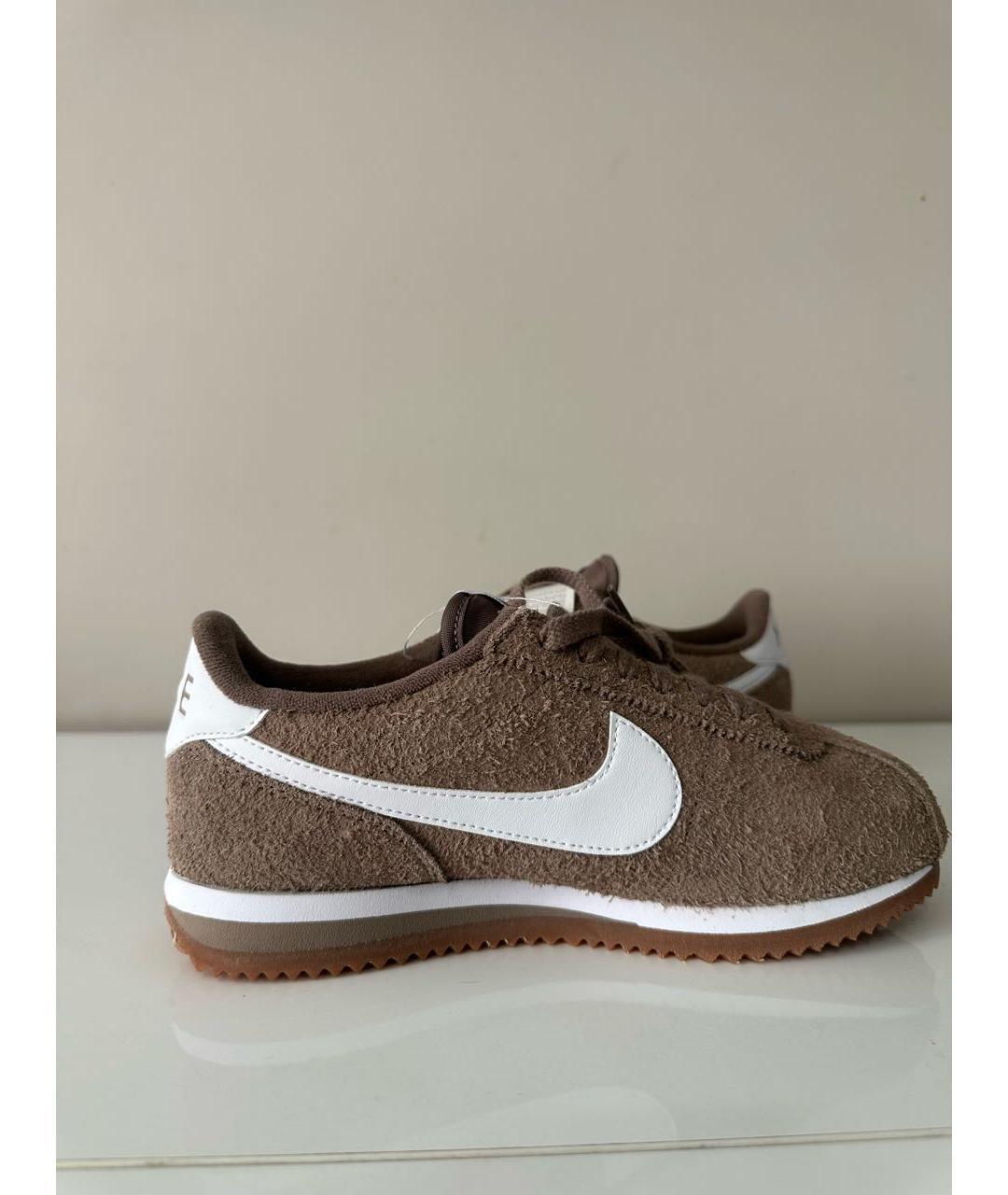 NIKE Коричневые замшевые кроссовки, фото 6