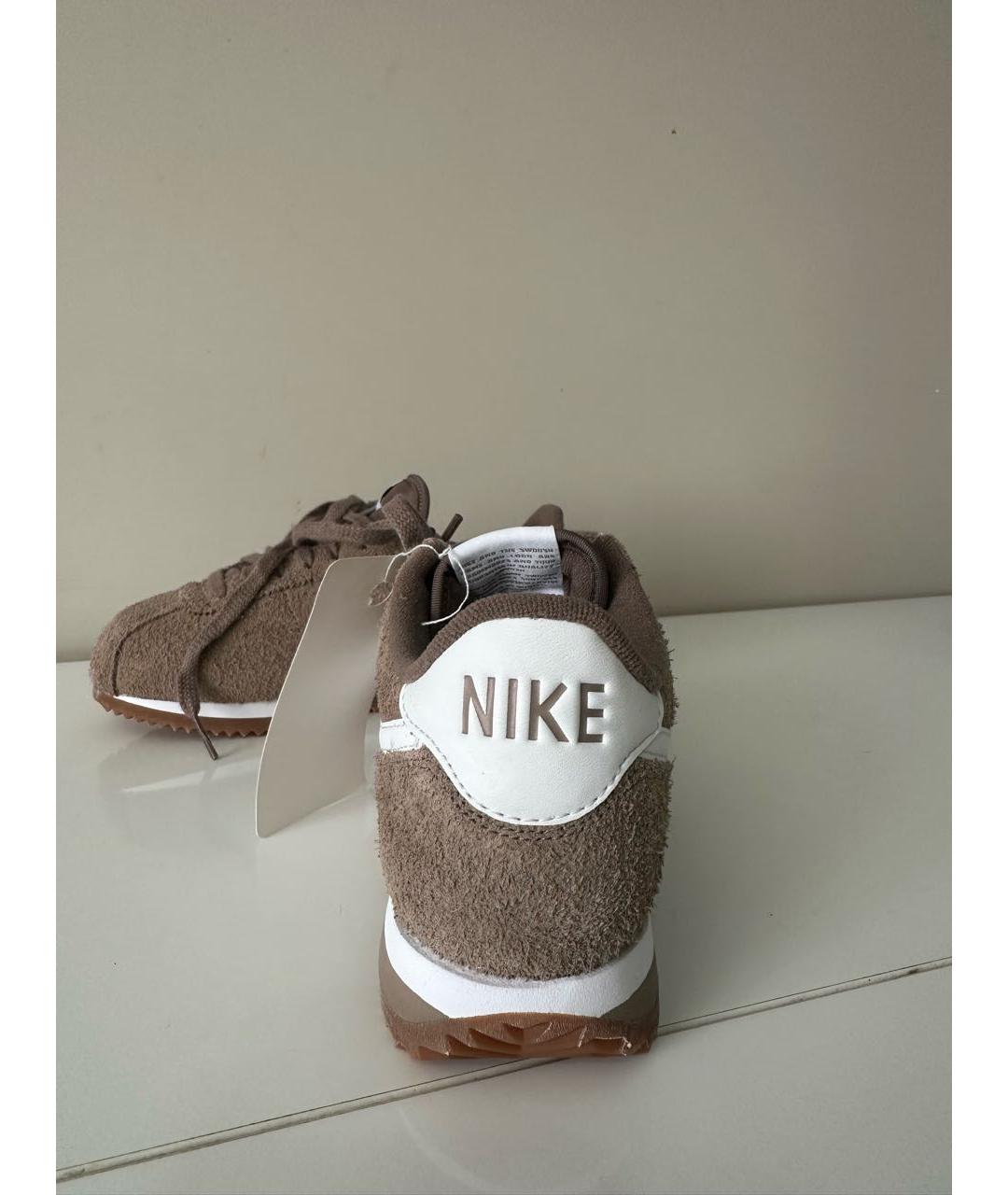 NIKE Коричневые замшевые кроссовки, фото 3