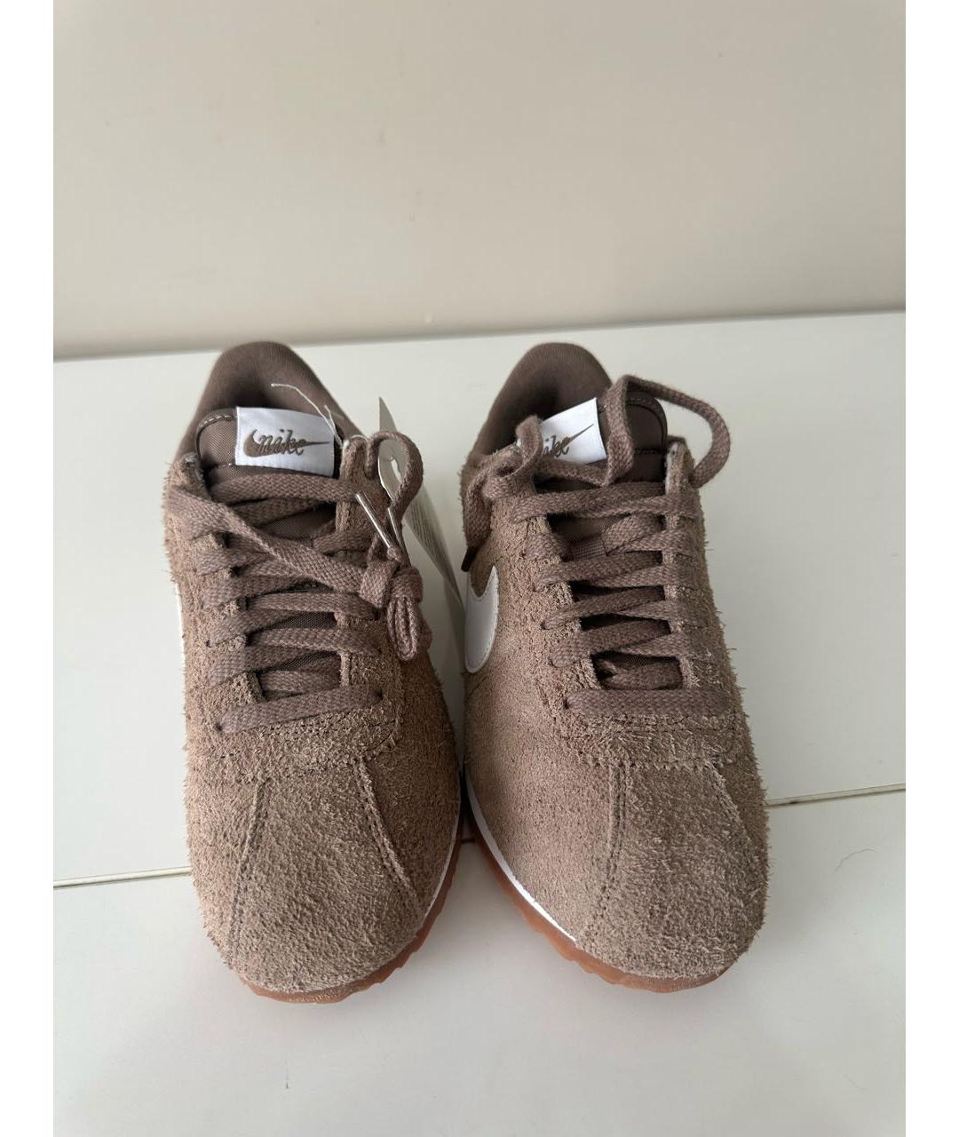NIKE Коричневые замшевые кроссовки, фото 2