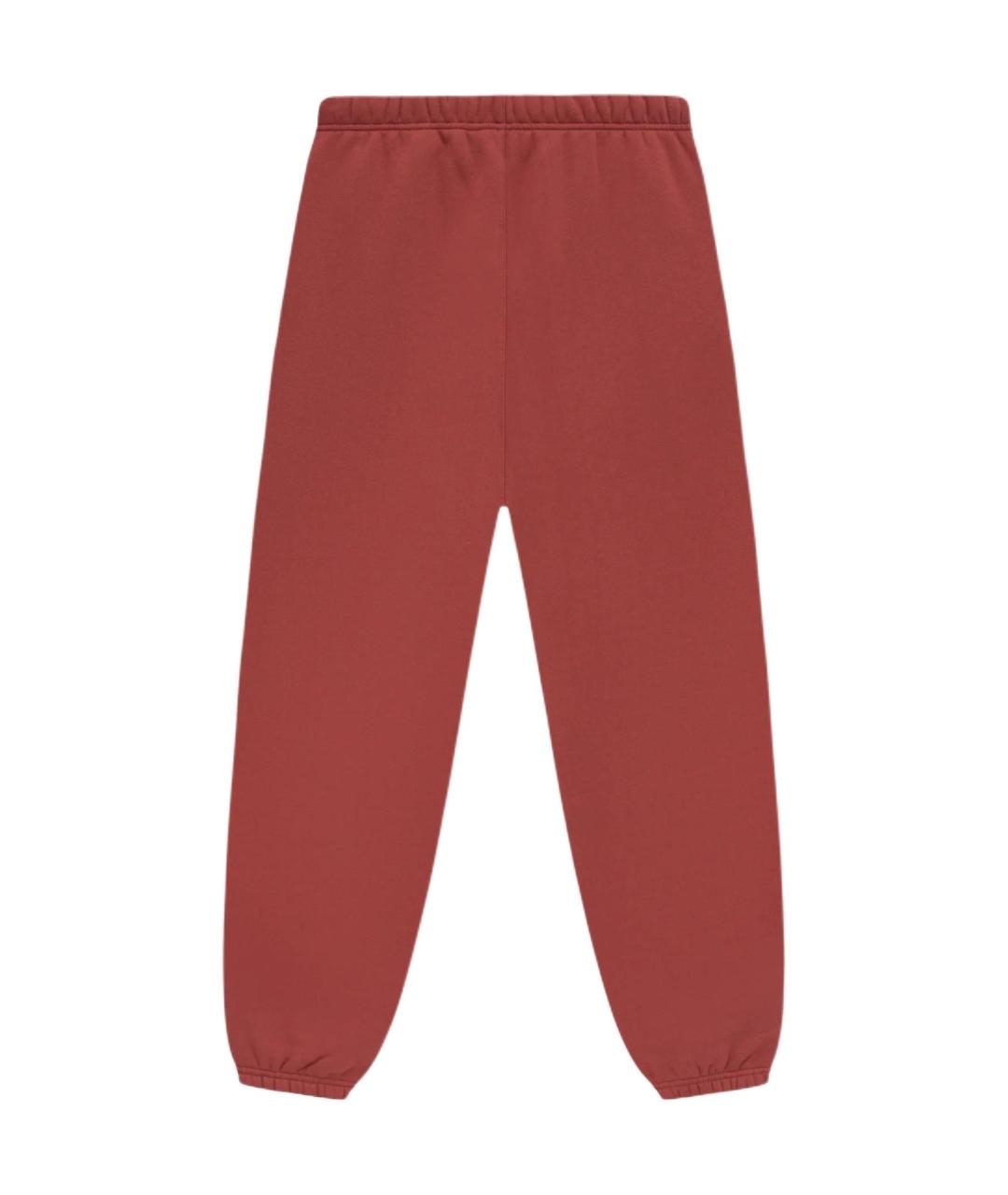 FEAR OF GOD ESSENTIALS Красные хлопковые повседневные брюки, фото 2
