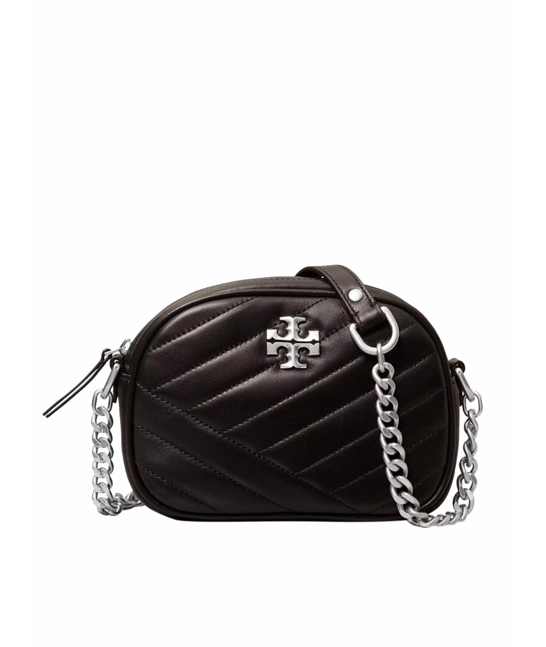 TORY BURCH Черная кожаная сумка через плечо, фото 1
