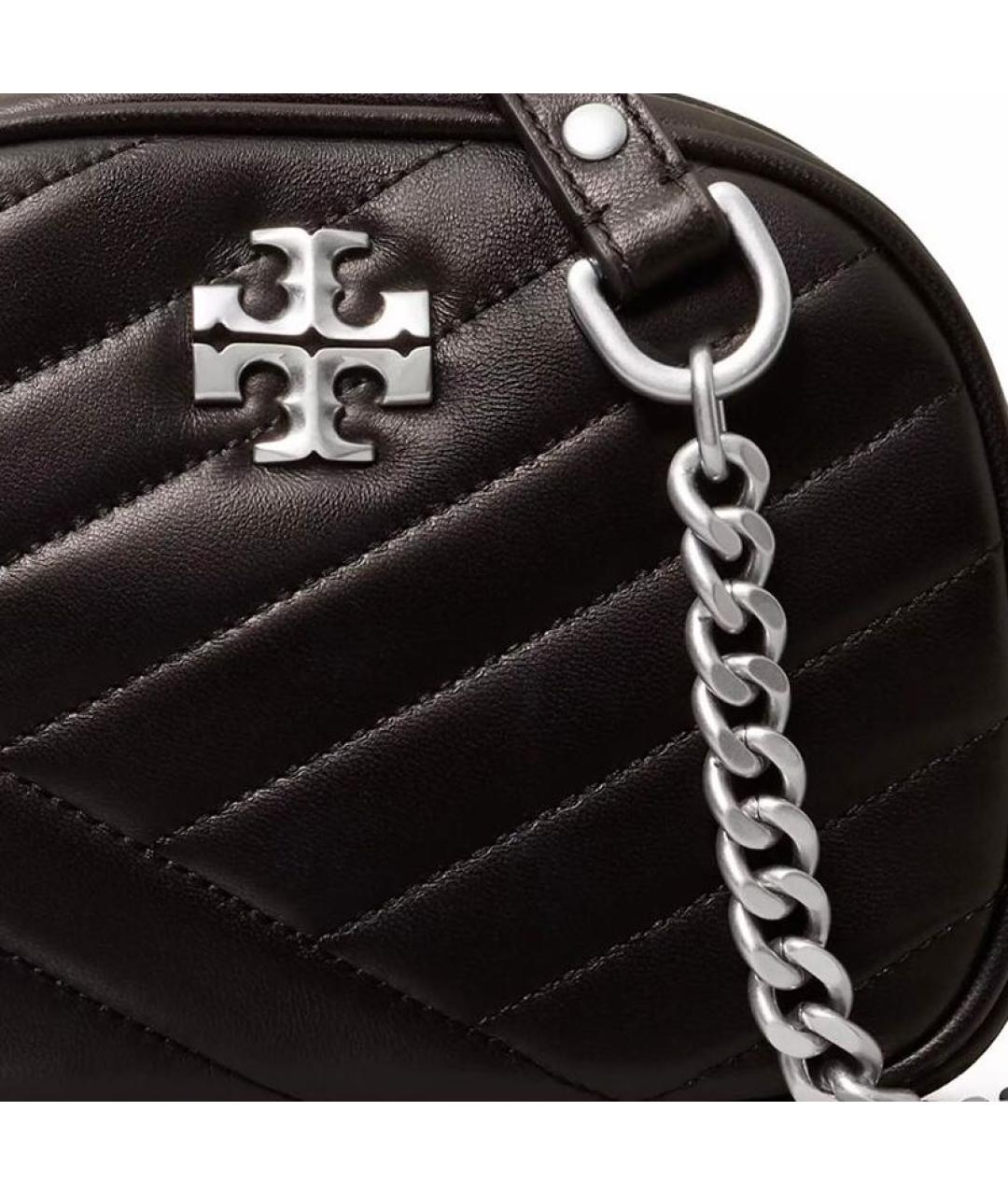 TORY BURCH Черная кожаная сумка через плечо, фото 4