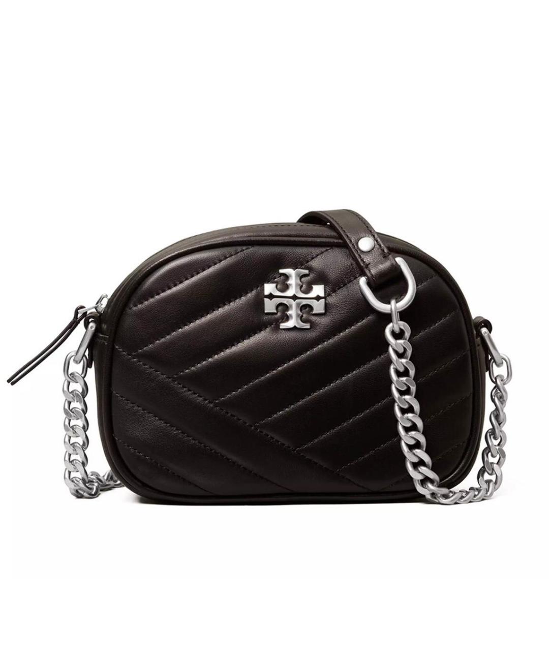 TORY BURCH Черная кожаная сумка через плечо, фото 6