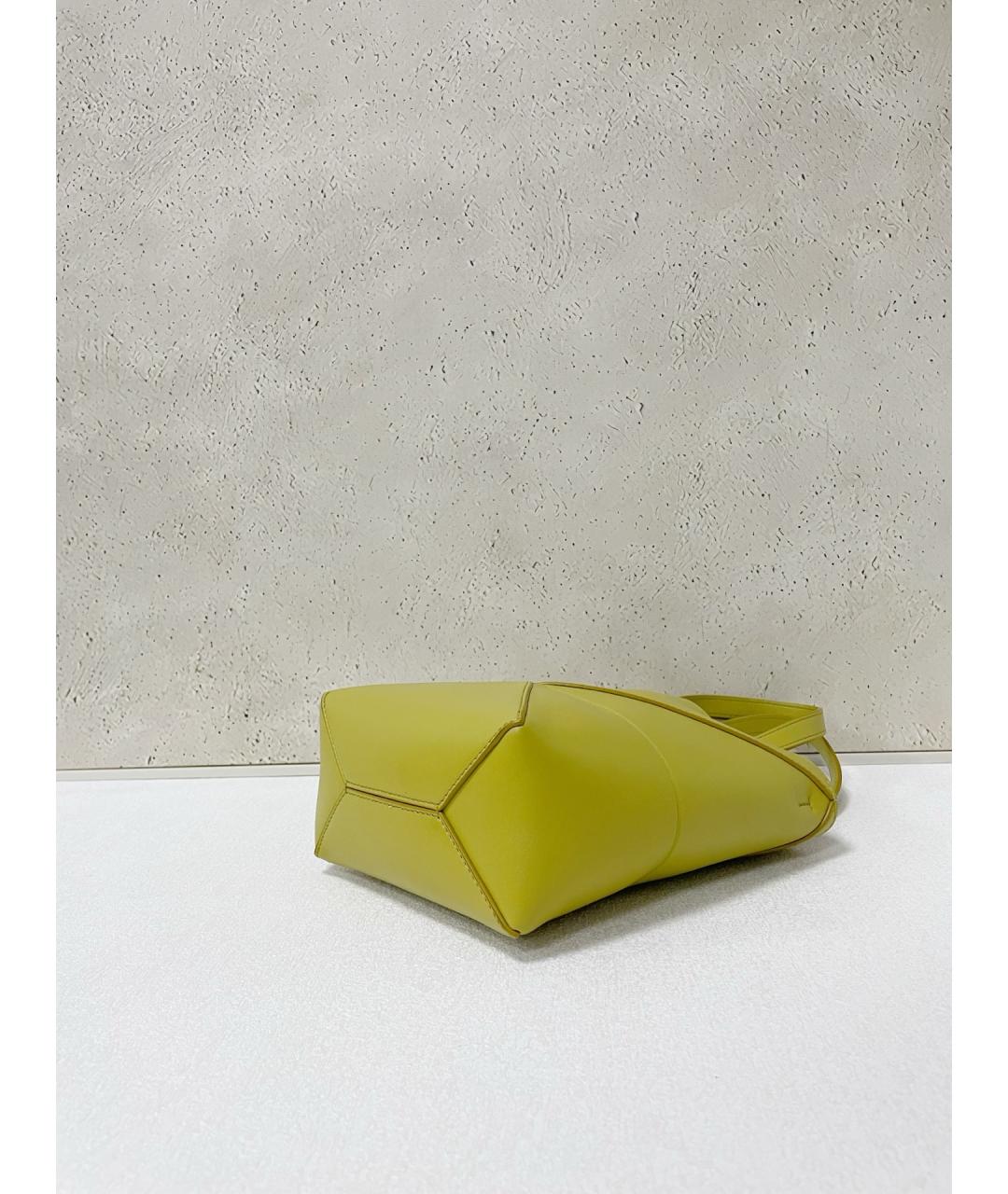 LOEWE Зеленая кожаная сумка тоут, фото 5
