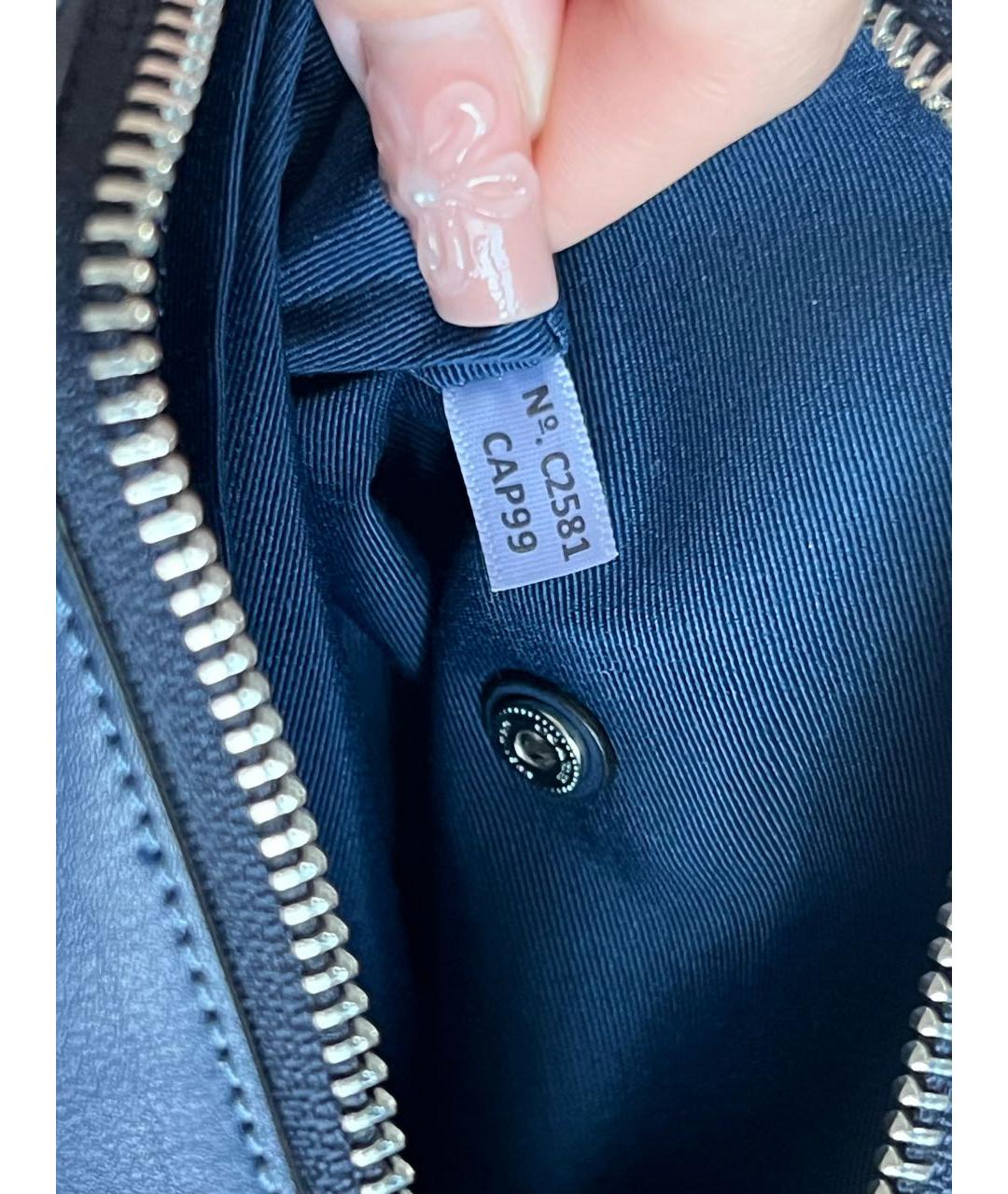 COACH Темно-синяя деним сумка через плечо, фото 6