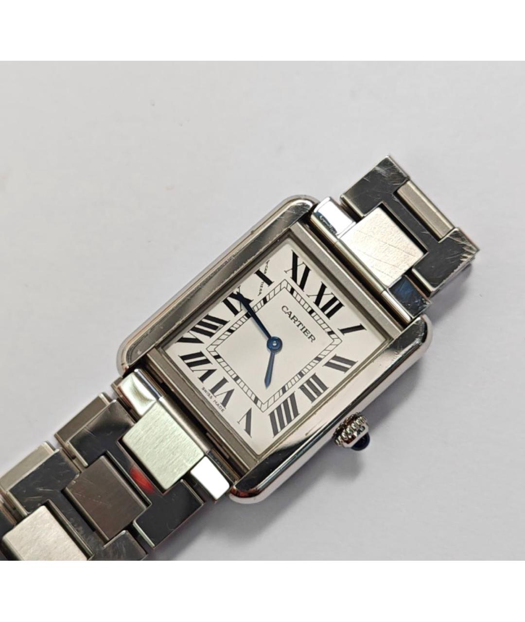 CARTIER Серебряные металлические часы, фото 6