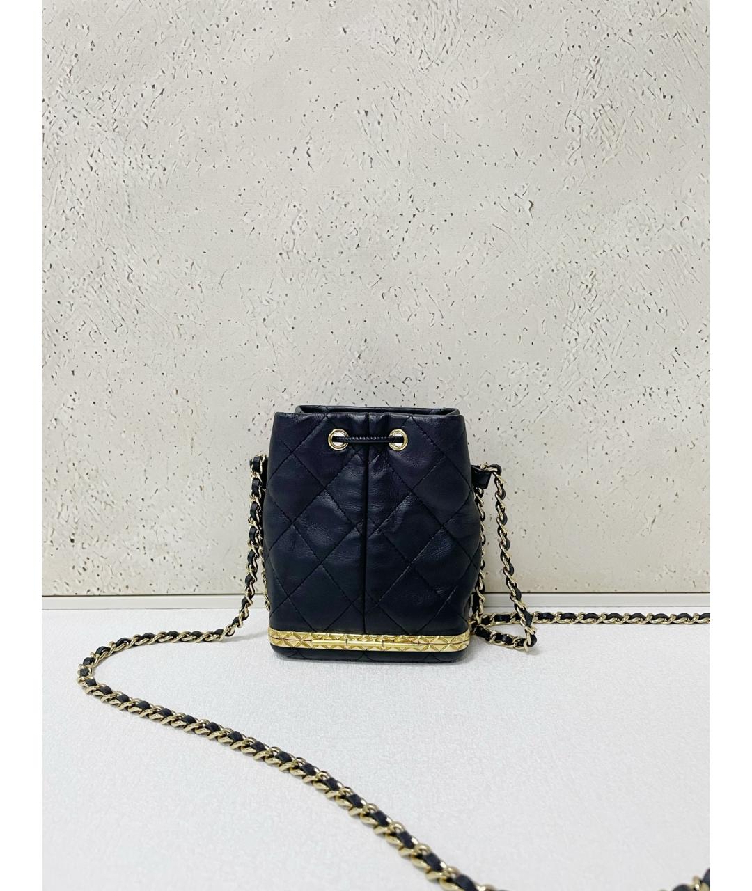CHANEL Черная кожаная сумка тоут, фото 2