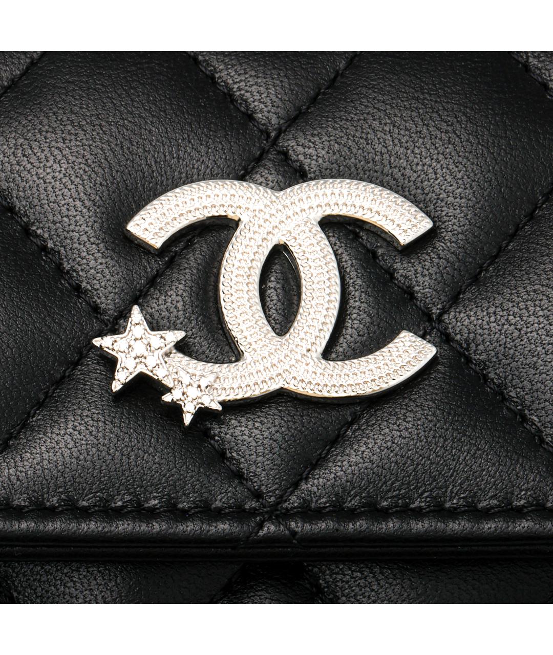 CHANEL Черный кожаный кардхолдер, фото 5