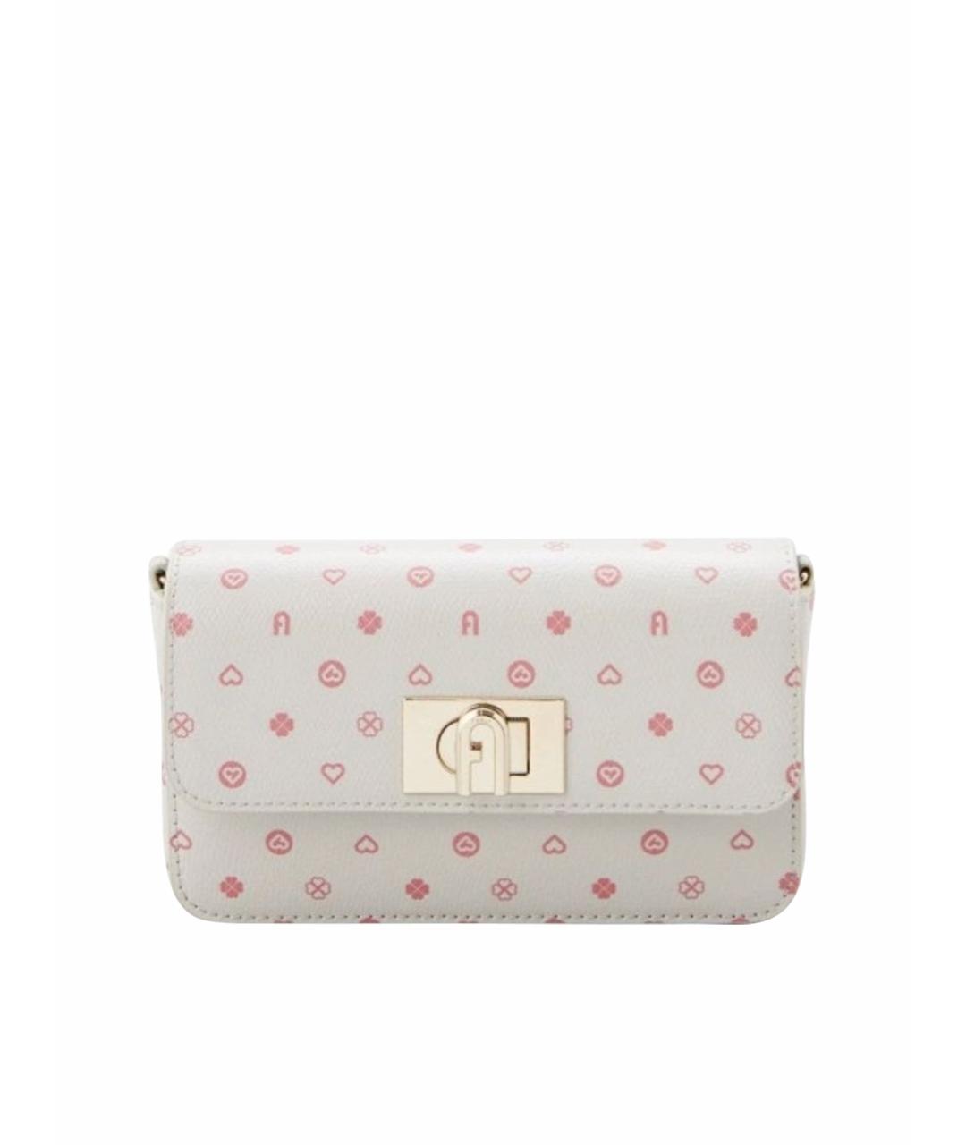 FURLA Белая кожаная сумка через плечо, фото 1