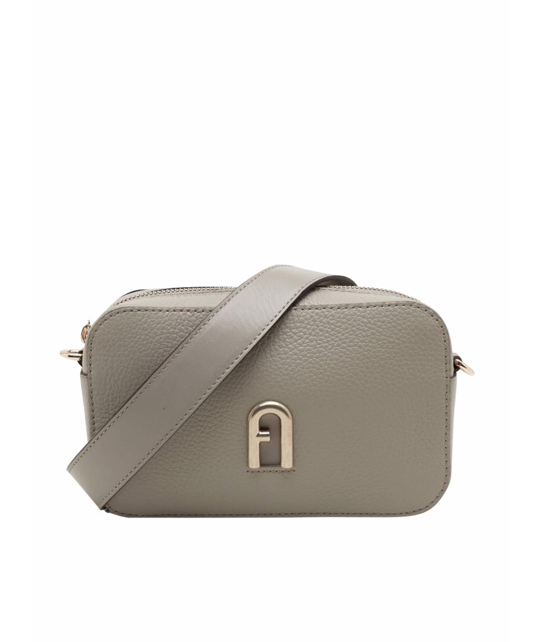 FURLA Бежевая кожаная сумка через плечо, фото 1