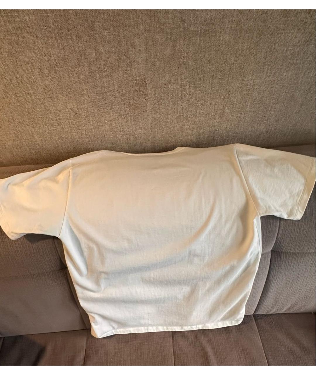 GUCCI Бежевая хлопковая футболка, фото 5