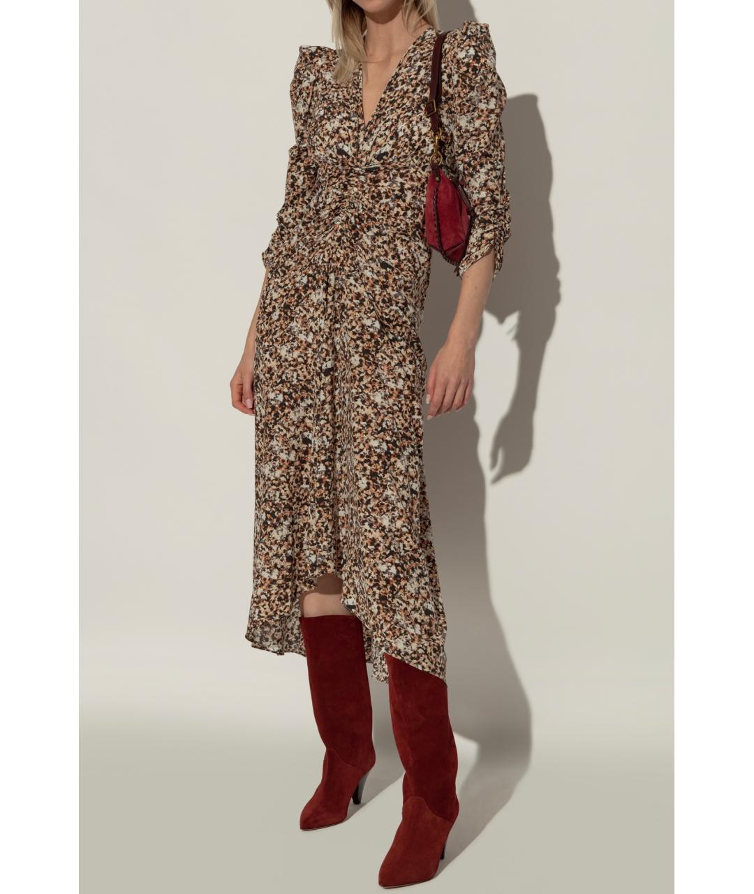 ISABEL MARANT Бордовые замшевые полусапоги, фото 5