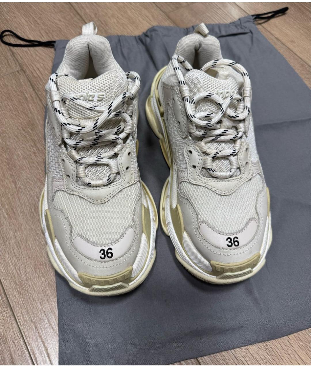 BALENCIAGA Белые кроссовки, фото 2