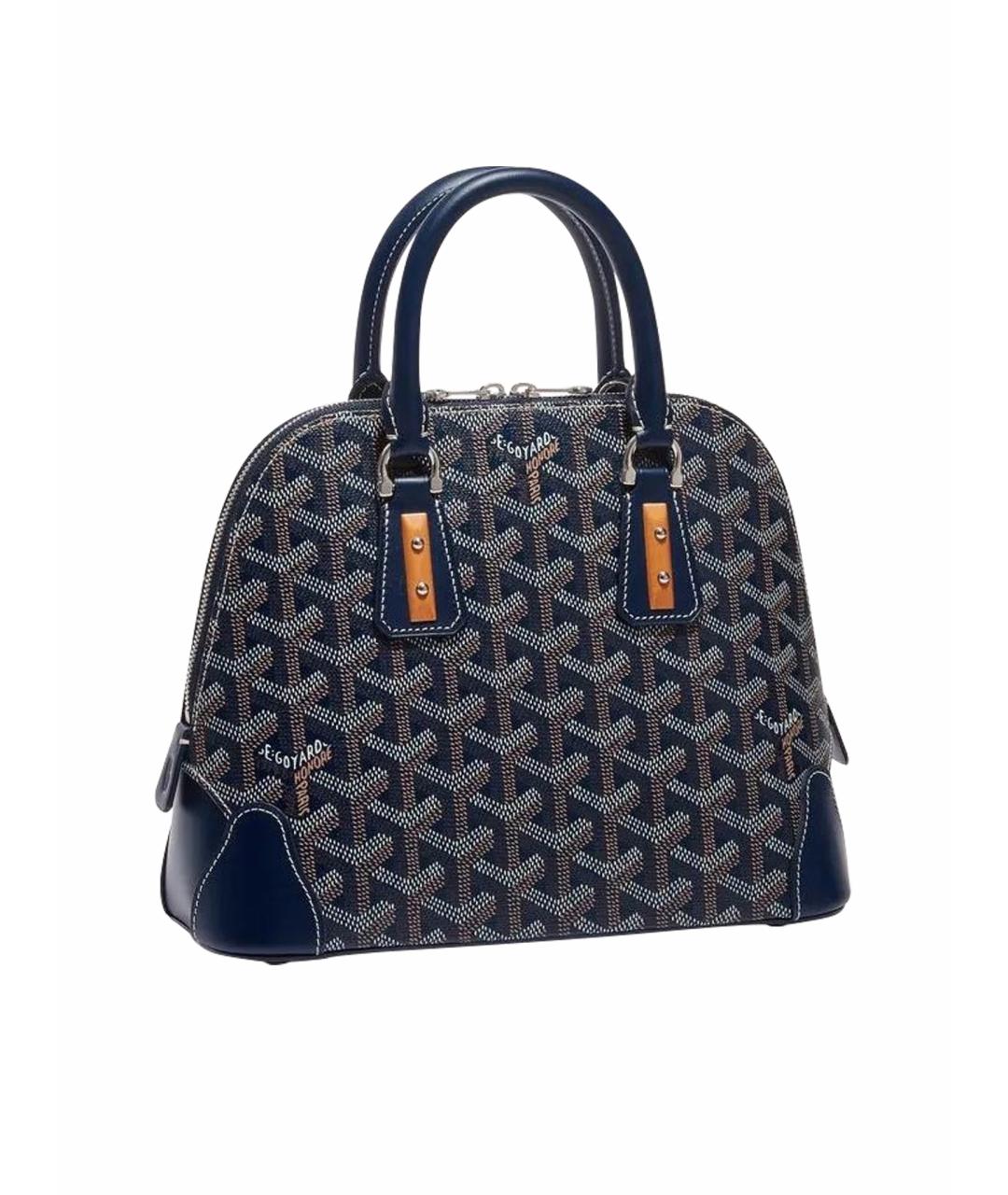 GOYARD Темно-синяя сумка с короткими ручками, фото 1