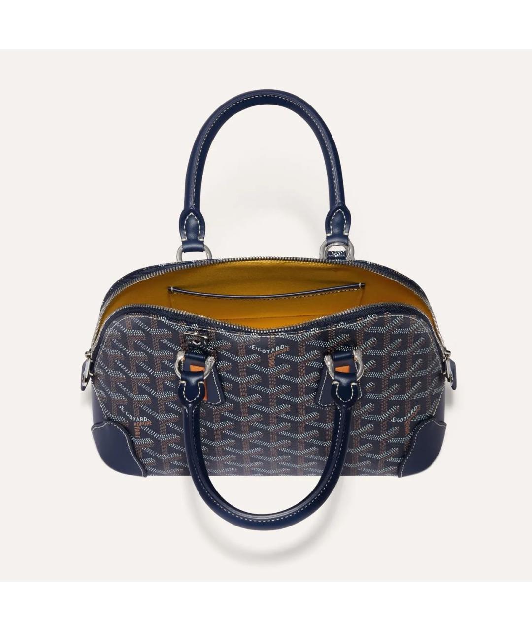 GOYARD Темно-синяя сумка с короткими ручками, фото 3