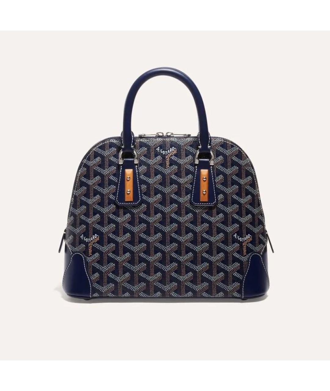 GOYARD Темно-синяя сумка с короткими ручками, фото 2