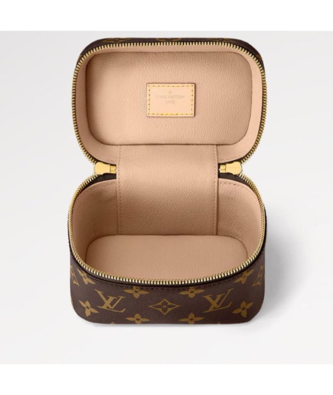 LOUIS VUITTON Коричневая кожаная сумка через плечо, фото 2
