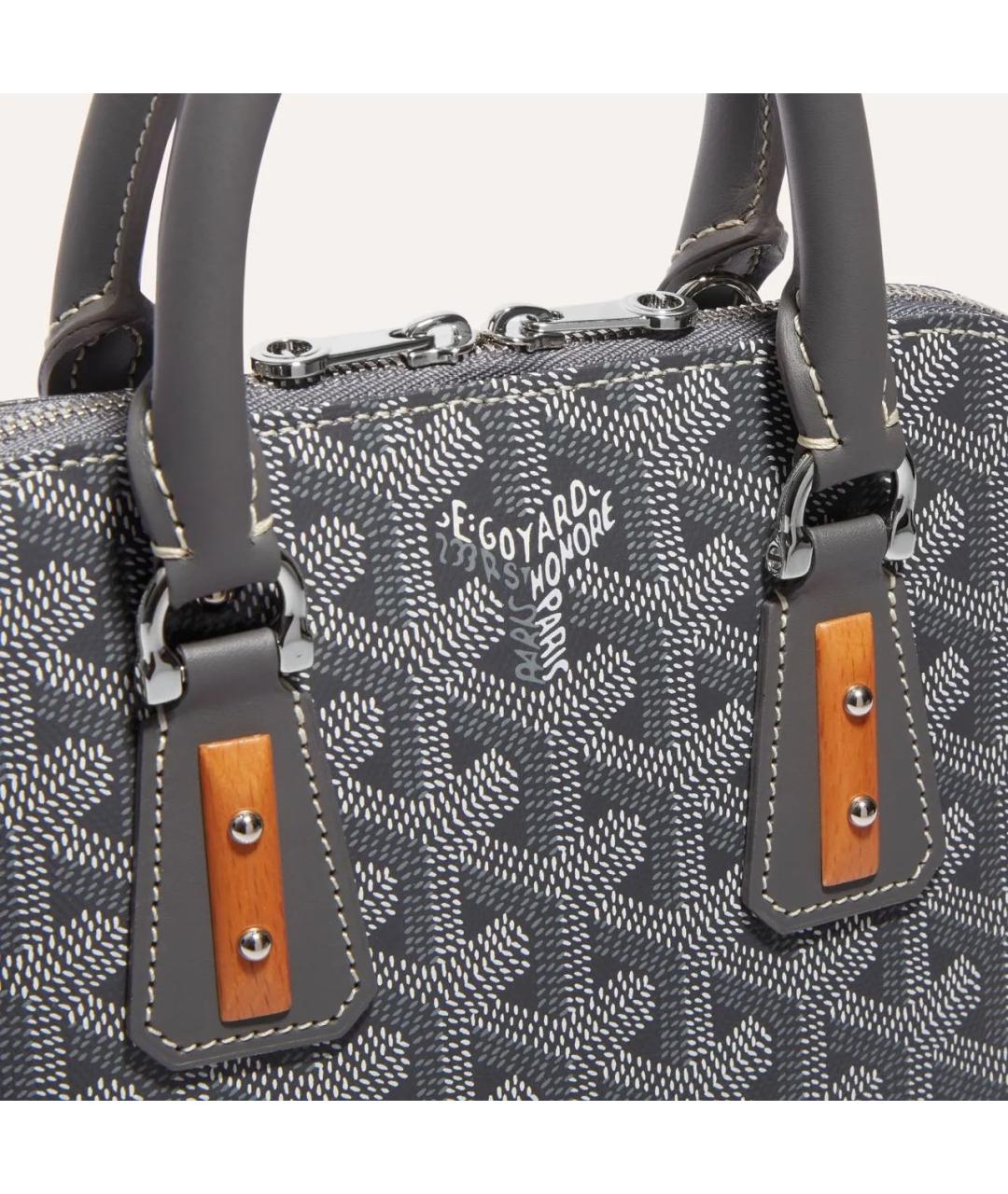 GOYARD Серая сумка с короткими ручками, фото 5
