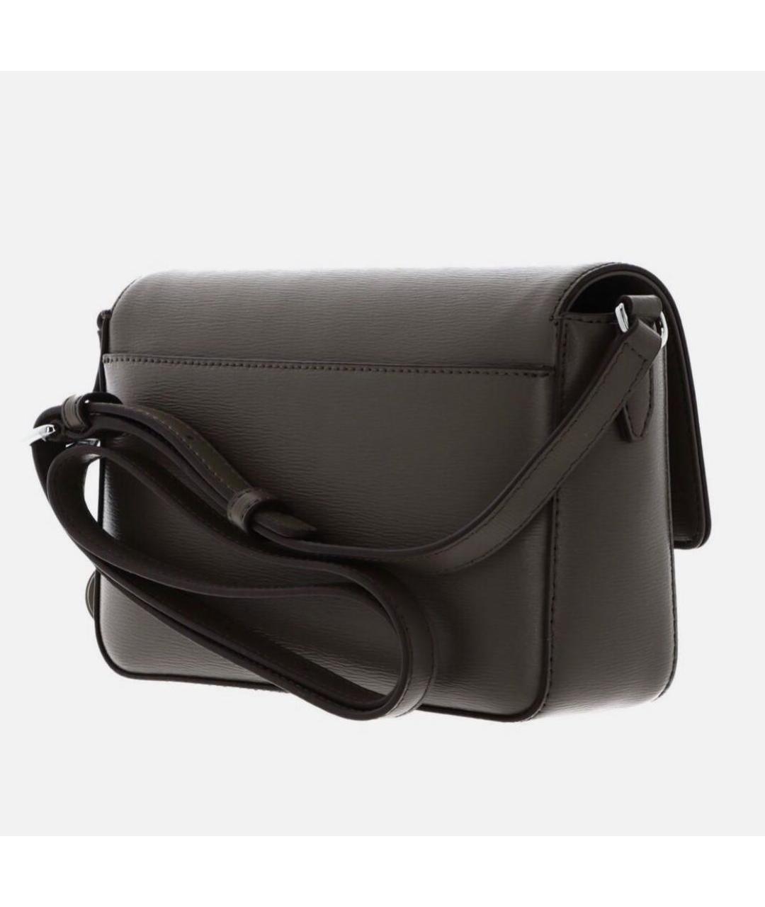DKNY Коричневая кожаная сумка через плечо, фото 4