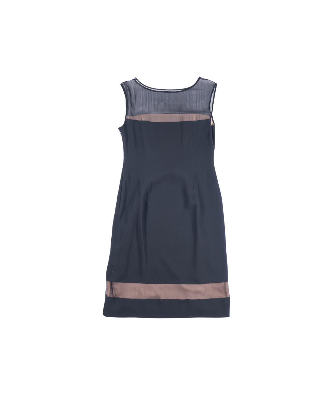 ALBERTA FERRETTI Черное повседневное платье, фото 8