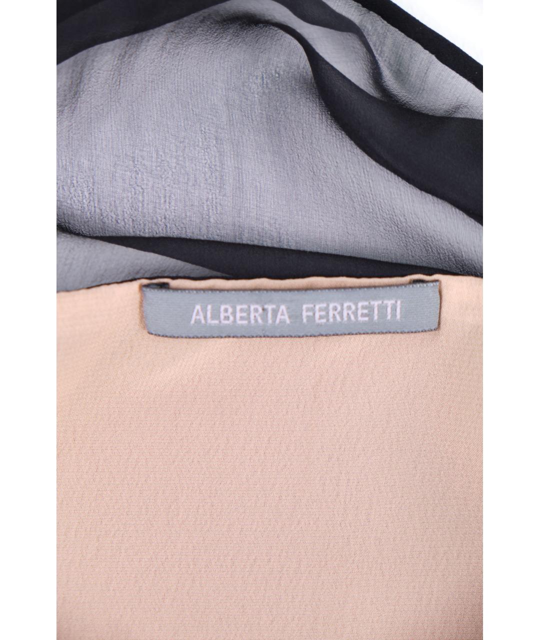 ALBERTA FERRETTI Черное повседневное платье, фото 3