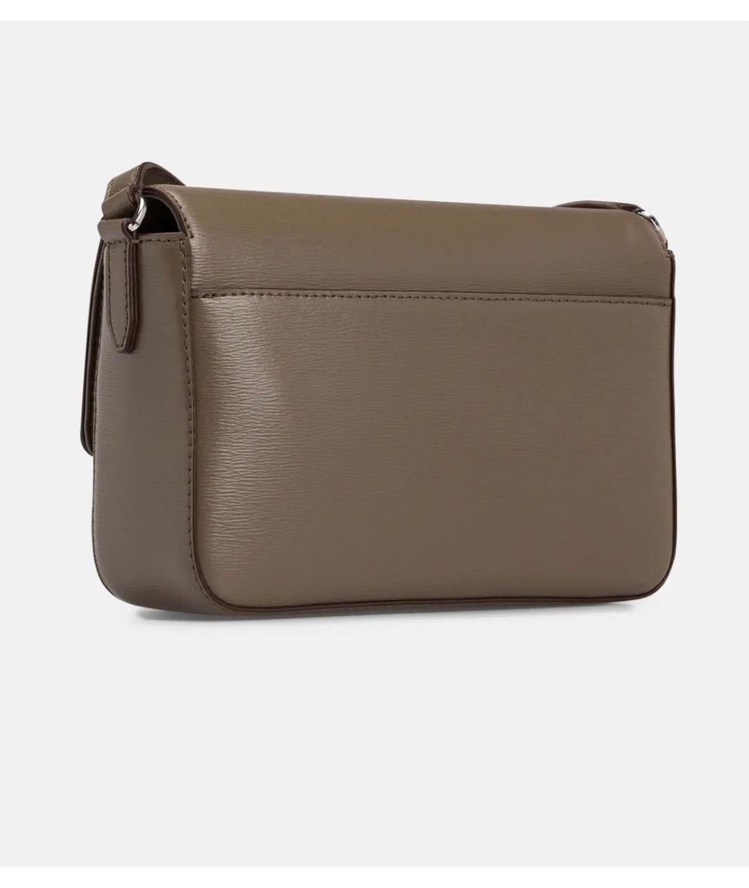 DKNY Коричневая кожаная сумка через плечо, фото 2