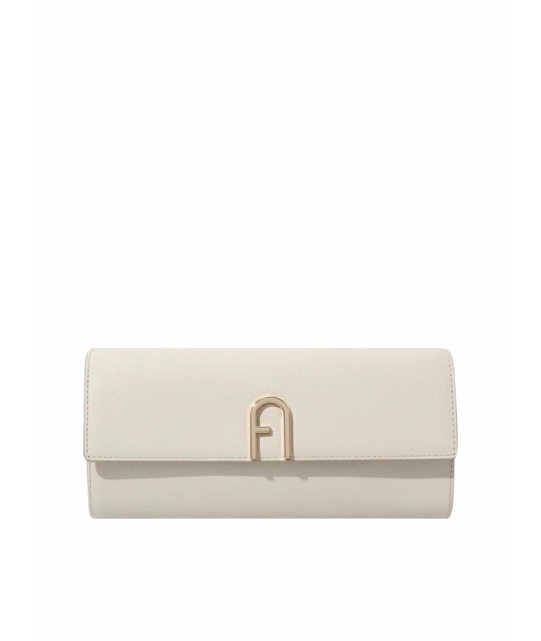 FURLA Белая кожаная сумка через плечо, фото 1