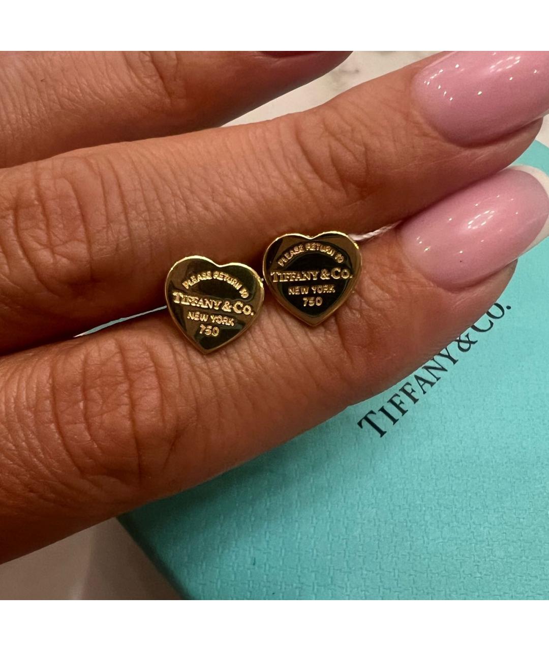 TIFFANY&CO Золотые серьги из желтого золота, фото 2