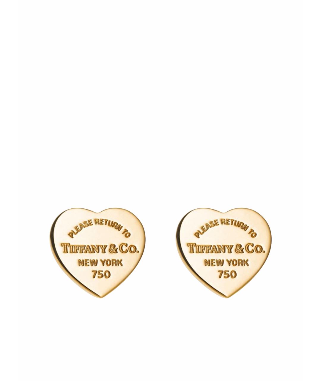 TIFFANY&CO Золотые серьги из желтого золота, фото 1