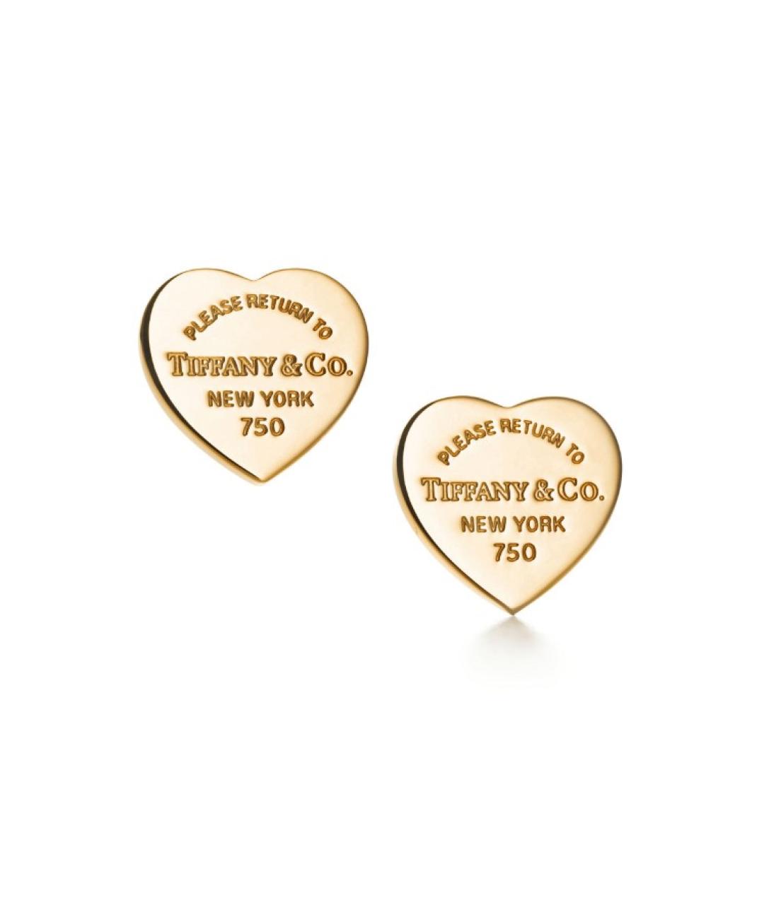 TIFFANY&CO Золотые серьги из желтого золота, фото 4