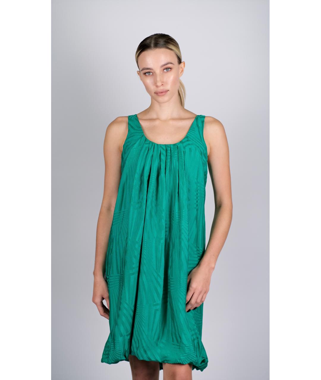 MCQ ALEXANDER MCQUEEN Бирюзовое вискозное коктейльное платье, фото 7