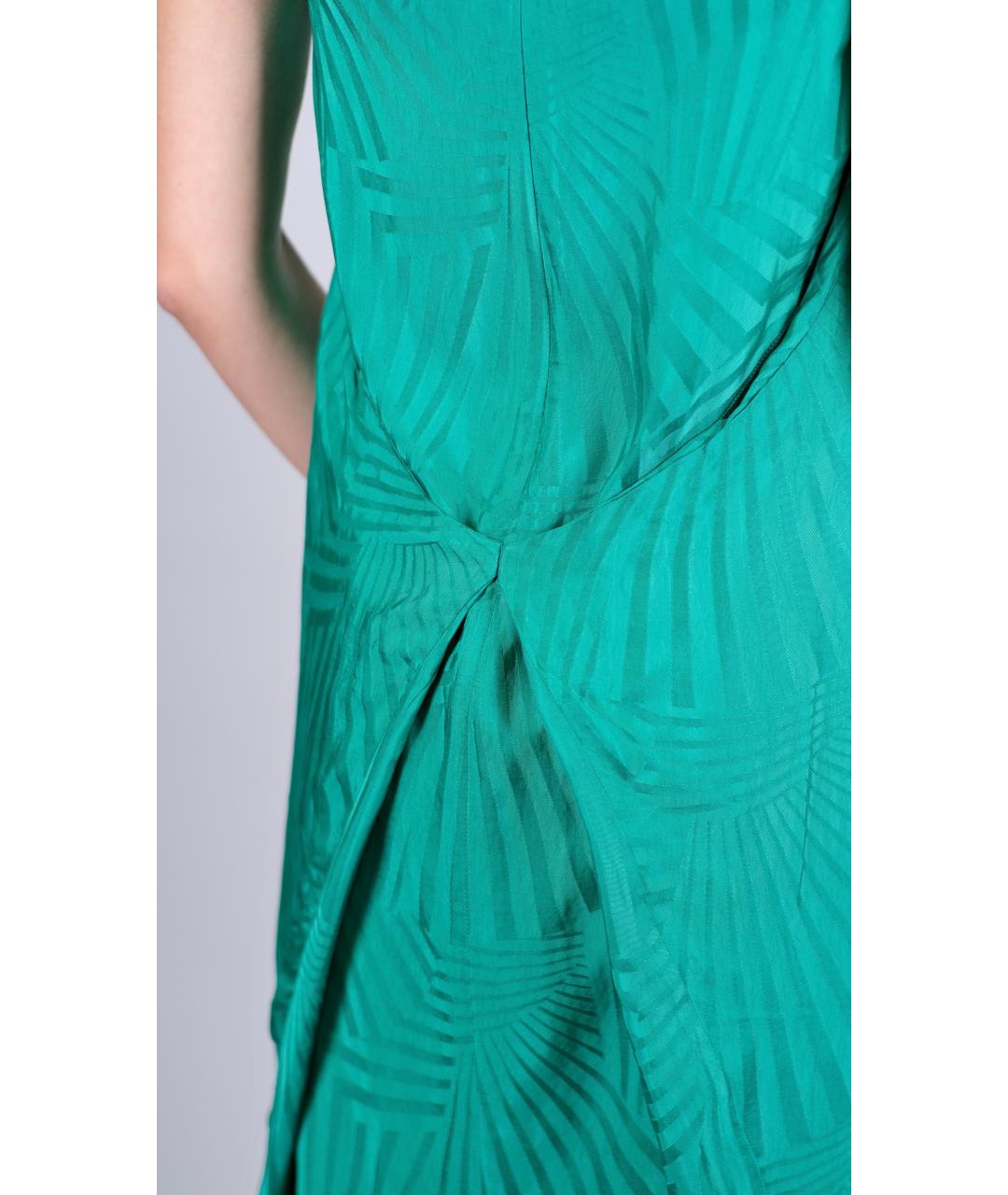 MCQ ALEXANDER MCQUEEN Бирюзовое вискозное коктейльное платье, фото 5